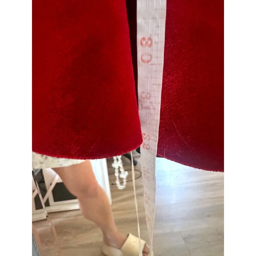 Windsor Red Kyla Velvet Cutout Corset Skater Mini Dress Wedding Formal Date M - Picture 12 of 12